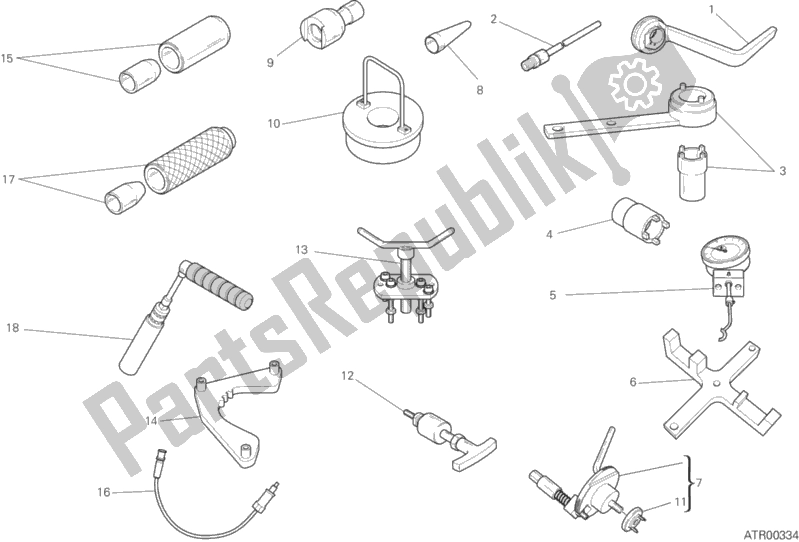 Alle onderdelen voor de 01a - Werkplaatsgereedschap van de Ducati Multistrada 1200 S Thailand 2018 Alle onderdelen voor de 01a - Werkplaatsgereedschap van de Ducati Multistrada 1200 S Thailand 2018